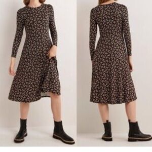 Boden Crew Neck Jersey Midi Dress